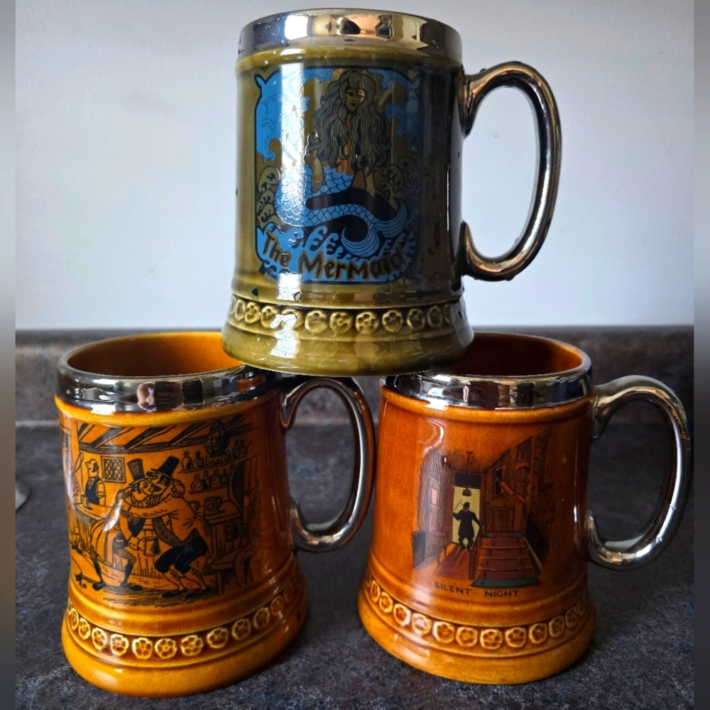 Vintage "Lord Nelson" Ceramic Mugs Set